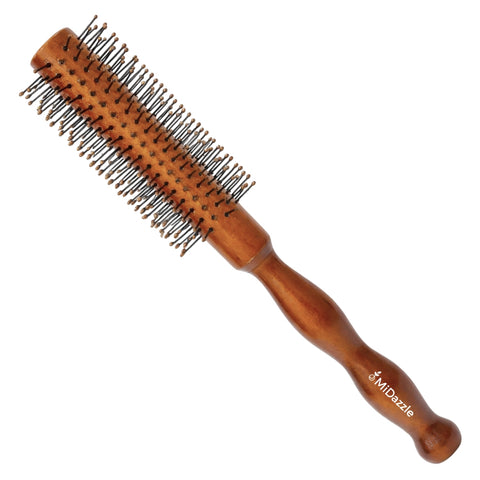 ROUND HAIR BRUSH (WOOD) MIHB0044