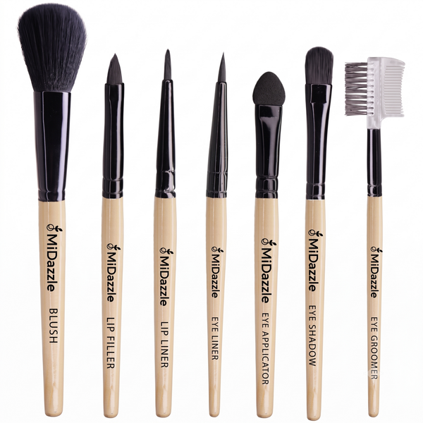 Premium Wooden Makeup Brush Set of - 7 MIMB1118