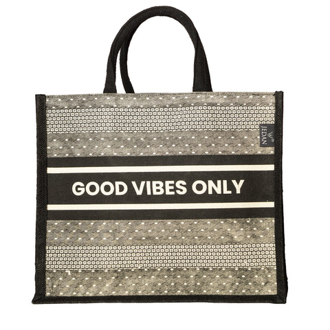 SHOPPING BAG (GOOD VIBES ONLY) JDCSB1106 ₹ 369/-