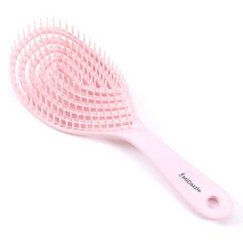 Midazzle Premium Gradient Pink 3D Hair Brush (India's Fastest Growing Hair Brush Brand) For Men & Women | All Hair Types (MDHB00014)