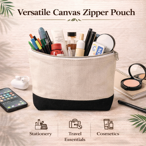 Canvas Zipper Pouch JdCZP2102