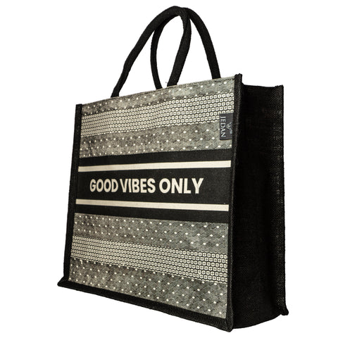 SHOPPING BAG (GOOD VIBES ONLY) JDCSB1106 ₹ 369/-