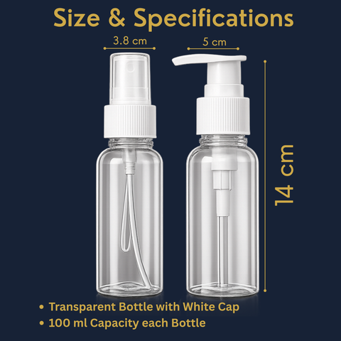 Travel Bottle Set of 2 (100ml Each) MITB9001