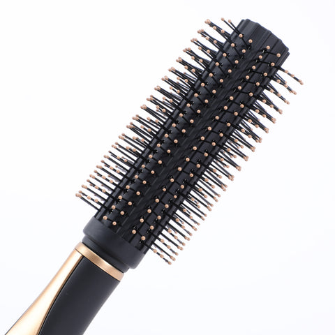 Premium Black Gold Round Hair Brush