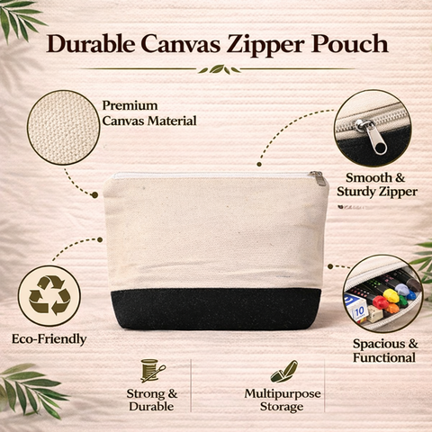Canvas Zipper Pouch JdCZP2102