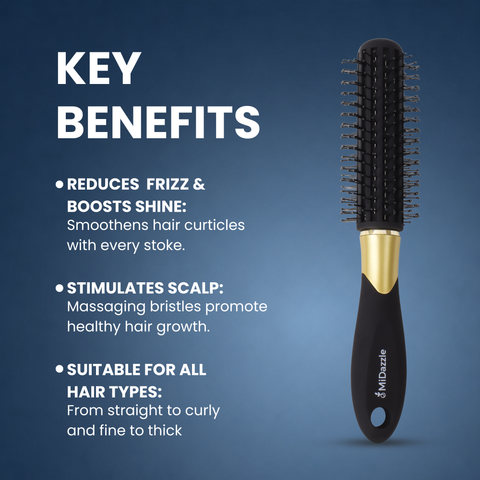 Hair Brush (Black & Gold) MIHB0031