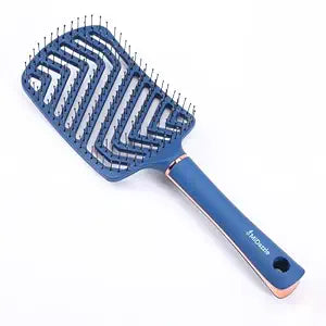 Premium Classic Blue & Rose Gold 3d Hair Brush