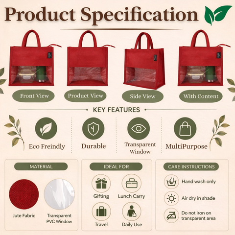 Lunch Bag (With Pvc Window) JdJLB1401
