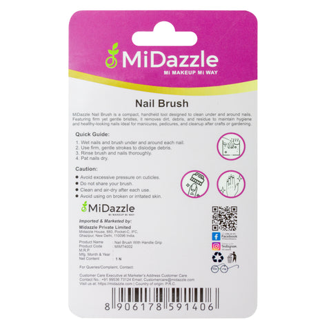 NAIL BRUSH WITH HANDLE GRIP MIMT4002 ₹ 110/-