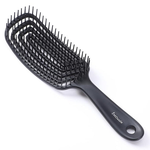 Premium Gradient Black 3d Hair Brush