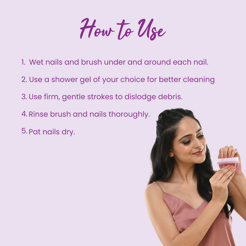 Nail Brush With Handle Grip MIMT4002