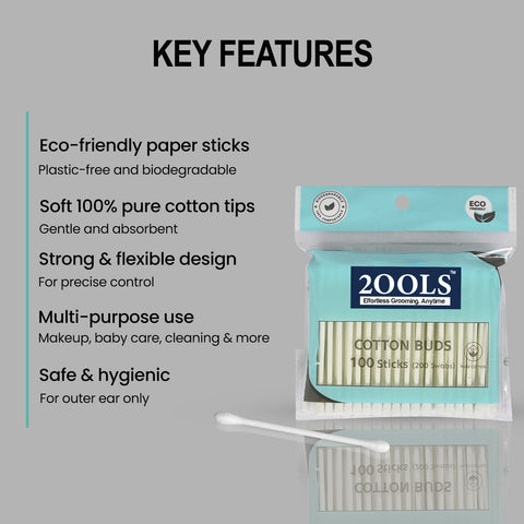 Cotton Buds Pouch Pack Of 100 TSCS8002