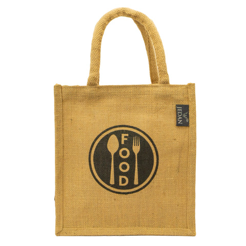 JUTE LUNCH BAG  (WITH ZIPPER) JDJLB1402 ₹ 199/-