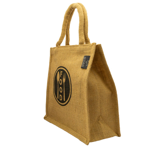 JUTE LUNCH BAG  (WITH ZIPPER) JDJLB1402 ₹ 199/-