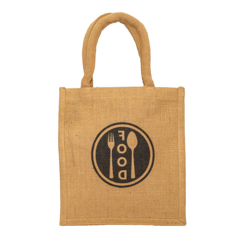 JUTE LUNCH BAG  (WITH ZIPPER) JDJLB1402 ₹ 199/-
