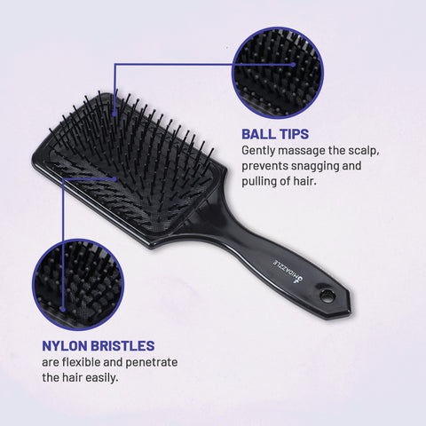 Midazzle Premium Paddle Hair Brush (India's Fastest Growing Hair Brush Brand) For Men & Women | All Hair Types (MDHB00011)